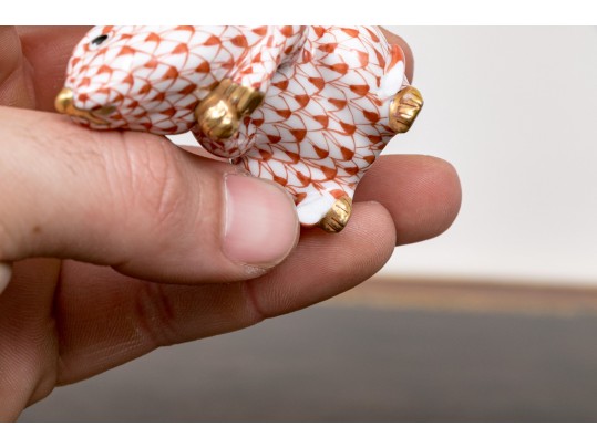 Herend, Hungarian Hand Painted Porcelain Seahorse And Mouse - As Is