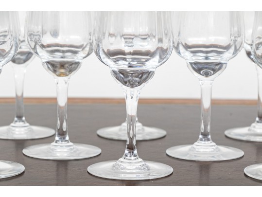12 French Baccarat Crystal Goblets