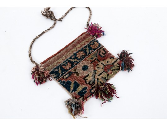 Lot Of 3 Hand Knotted Wool Carpet Handbags