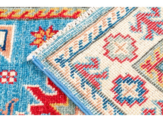 Hand Knotted Wool Carpet Runner - 25 1/2