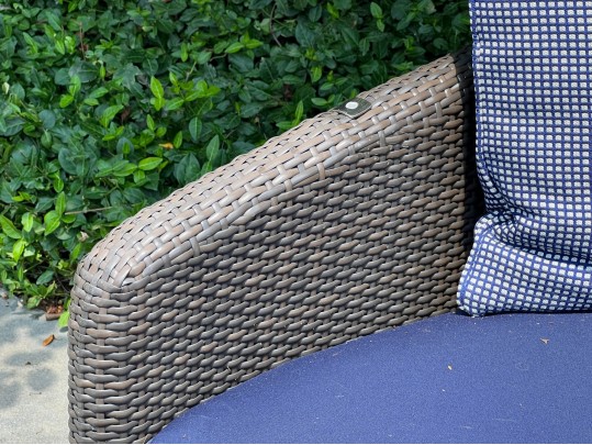 Gloster Two Piece Outdoor All-weather Woven Resin Daybed, As-is