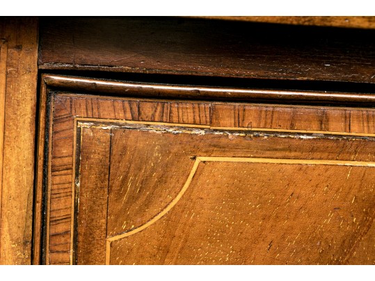 Georgian Style Mahogany Veneered Sideboard With Brass Gallery