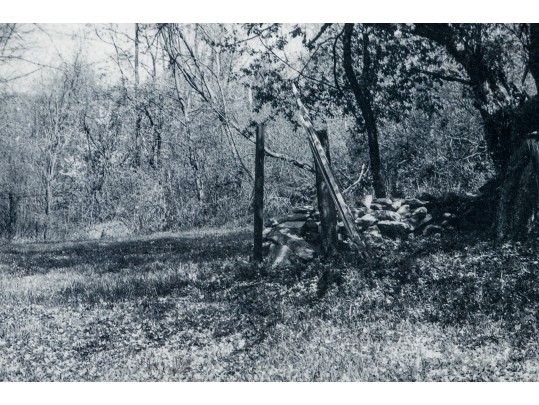 Eric Lindbloom (Am., 1934-2020) Framed Black And White Photo, Fence In A Field