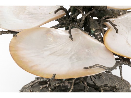 Impressive Maitland-Smith Silver Plated & MOP Caviar Server 