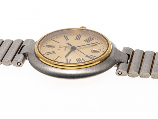 Dunhill Fabulous Brushed Steel 37mm Quartz Watch, Link Bracelet