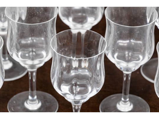12 French Baccarat Crystal Goblets