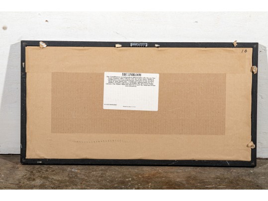 Eric Lindbloom (Am., 1934-2020) Framed Black And White Photo, Fence In A Field