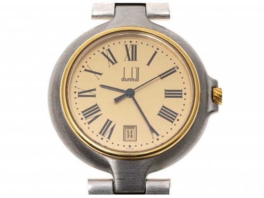 Dunhill Fabulous Brushed Steel 37mm Quartz Watch, Link Bracelet