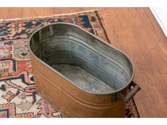 Two Vintage Copper Boilers / Tinder Bins