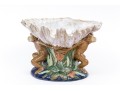 Playful Vintage Majolica Figural Compote Bowl