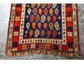 Vibrant Kazak Hand Knotted Wool Runner Rug, 95