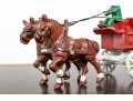 Vintage Paint Finished Cast Iron “Coca Cola” Horse Drawn Cart 