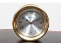 Portfolio Brass And Glass Encased Ship Porthole Form, Wall Mounted Clock
