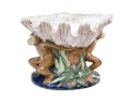 Playful Vintage Majolica Figural Compote Bowl