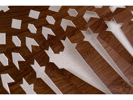 Arts Firuz, French Decorative Vinyl Rosace Carpet 