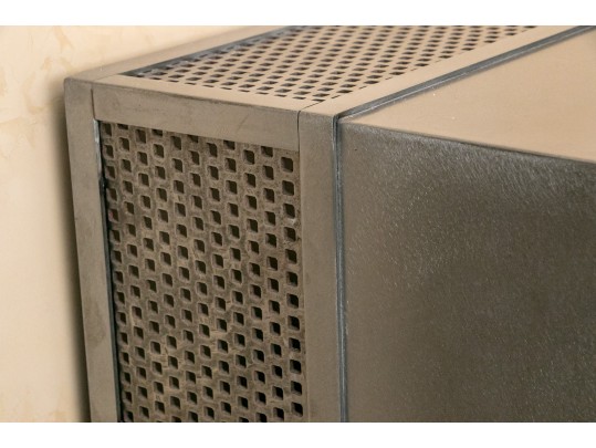 Artisanal Custom Made Heavy, Thick Gauge, Steel Firewood Storage Garniture