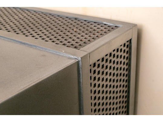 Artisanal Custom Made Heavy, Thick Gauge, Steel Firewood Storage Garniture