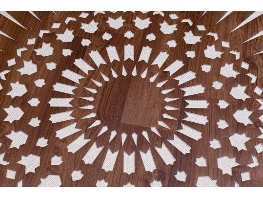 Arts Firuz, French Decorative Vinyl Rosace Carpet 