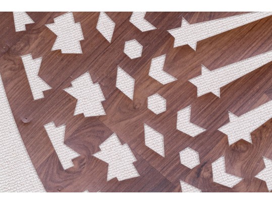 Arts Firuz, French Decorative Vinyl Rosace Carpet 