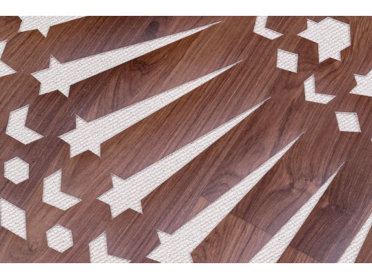 Arts Firuz, French Decorative Vinyl Rosace Carpet 