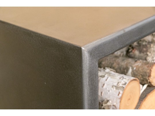 Artisanal Custom Made Heavy, Thick Gauge, Steel Firewood Storage Garniture