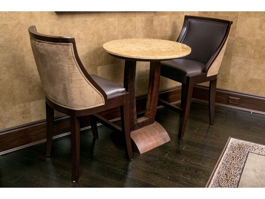 Fantastic Contemporary Marble Top Occasional Table