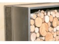 Artisanal Custom Made Heavy, Thick Gauge, Steel Firewood Storage Garniture