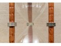 Antique Wood And Glass Hourglass