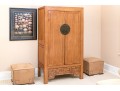 Stunning Chinese Wood And Brass Dressing Cabinet