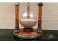 Antique Wood And Glass Hourglass