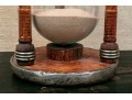 Antique Wood And Glass Hourglass