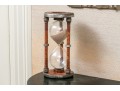 Antique Wood And Glass Hourglass
