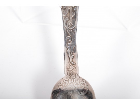 19th Century Tiffany & Co. Sterling Silver Christmas Spoon, Circa 1889.