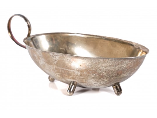 Vintage Sterling Silver Modern-Style Gravy Boat