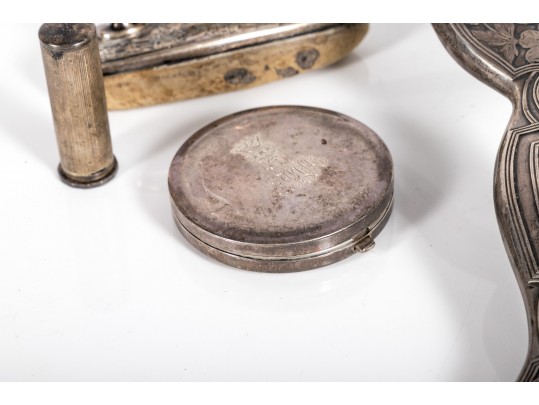 Seven Sterling Silver Vanity Accessories Including Tiffany & Co.