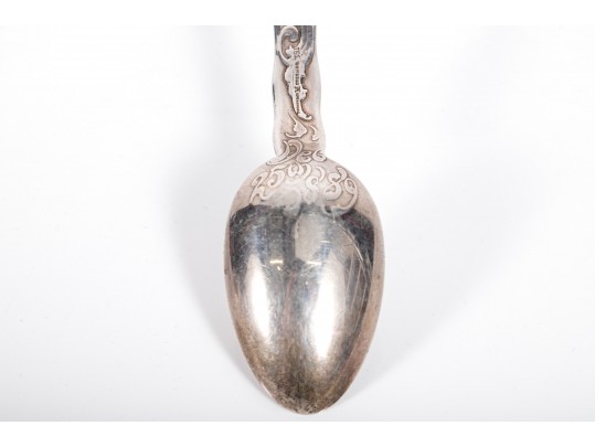 19th Century Tiffany & Co. Sterling Silver Christmas Spoon, Circa 1889.