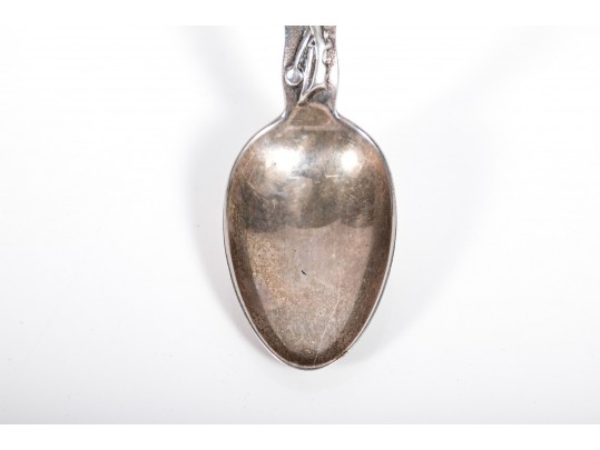 19th Century Tiffany & Co. Sterling Silver Christmas Spoon, Circa 1889.