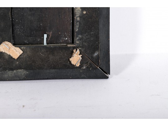 Diminutive Oil On Wood Panel, Winter Landscape