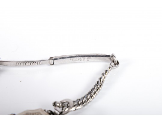 Vintage Ladies' Gruen 14K White Gold Watch With Silvertone Band