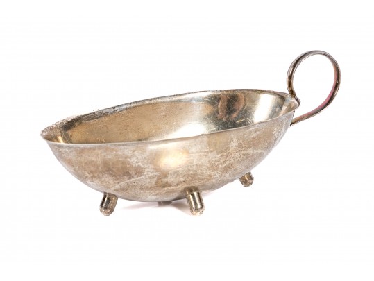 Vintage Sterling Silver Modern-Style Gravy Boat