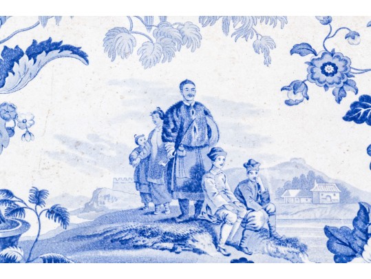 A 19th Century English Transfer Decorated Mandarin China