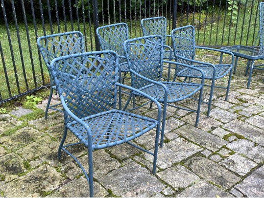 6 Brown Jordan Arm Chairs