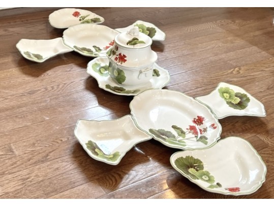 Unusual Antique Italian Pasta Service