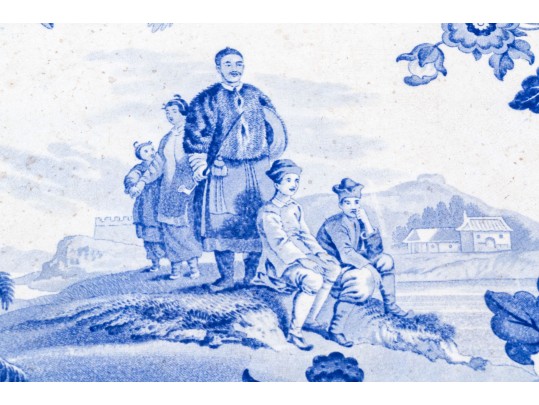 A 19th Century English Transfer Decorated Mandarin China