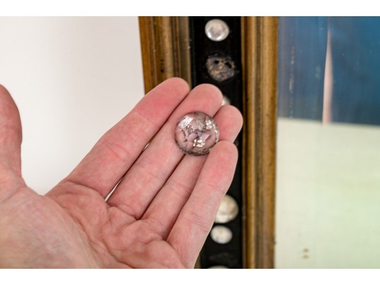 A Vintage Irish Style Jeweled Wall Mirror