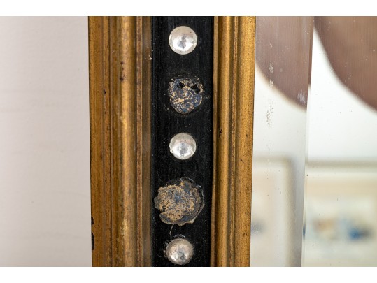 A Vintage Irish Style Jeweled Wall Mirror