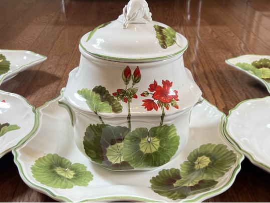 Unusual Antique Italian Pasta Service