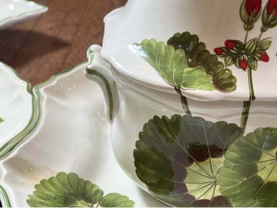 Unusual Antique Italian Pasta Service