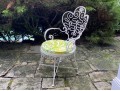 Vintage Hand Wrought Iron Accent Chair