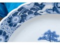 Blue And White Porcelain 16” Charger, Central Mountainous Landscape